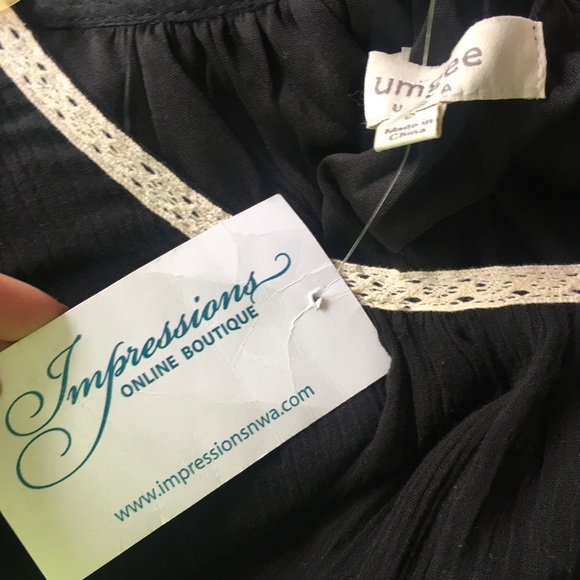 NWT! Umgee | black easy on the eyes new dress/coverup - Picture 3 of 6